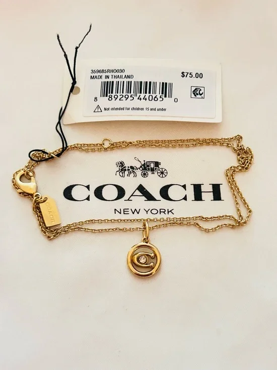 Coach Swarovski Crystal Necklace - Picture 6 of 11